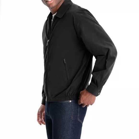 London Fog Men’s Black Zip up Jacket & zip-up Pockets, snap Cuffs size 4X - Picture 2 of 16